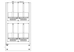 Konstrukce elektroměrová 2-21, 2-řadá, plastové panely
