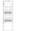 Konstrukce elektroměrová 2-33, 2-řadá, plastové panely