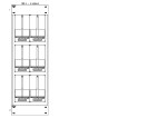 Konstrukce elektroměrová 2-33, 3-řadá, plastové panely