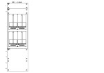 Konstrukce elektroměrová 2-36, 2-řadá, plastové panely