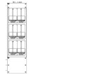 Konstrukce elektroměrová 2-39, 3-řadá, plastové panely