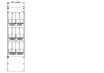 Konstrukce elektroměrová 2-42, 3-řadá, plastové panely