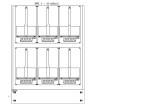 Konstrukce elektroměrová 3-21, 2-řadá, plastové panely
