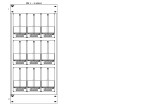 Konstrukce elektroměrová 3-33, 3-řadá, plastové panely