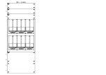 Konstrukce elektroměrová 3-39, 2-řadá, plastové panely
