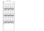 Konstrukce elektroměrová 3-39, 3-řadá, plastové panely