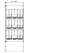 Konstrukce elektroměrová 3-42, 3-řadá, plastové panely