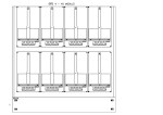 Konstrukce elektroměrová 4-21, 2-řadá, plastové panely
