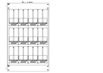 Konstrukce elektroměrová 4-33, 3-řadá, plastové panely