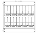 Konstrukce elektroměrová 5-24, 2-řadá, plastové panely