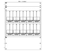 Konstrukce elektroměrová 5-33, 2-řadá, plastové panely
