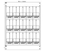 Konstrukce elektroměrová 5-33, 3-řadá, plastové panely
