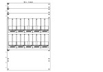 Konstrukce elektroměrová 5-39, 2-řadá, plastové panely