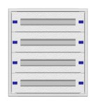 Konstrukce instalační 2‑12, plechové panely, hloubka 100 mm