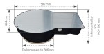 Krabice velká ø 306mm s 15 mm deskou z minerálních vláken