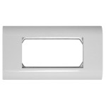 Krycí rámeček 80x142mm,pro box na omítku HSEMAP4W3F,RAL 9010