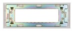 Krycí rámeček 80x205mm,pro box na omítku HSEMAP6W3F,RAL 9010