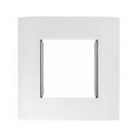 Krycí rámeček 80x80mm, pro box na omítku HSEMAP2W3F,RAL 9010
