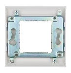 Krycí rámeček 80x80mm, pro box na omítku HSEMAP2W3F,RAL 9010