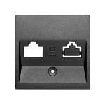Kryt datové zásuvky 1x RJ45, antracit
