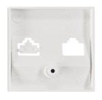 Kryt datové zásuvky 1x RJ45, bílý