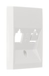 Kryt datové zásuvky 1x RJ45, bílý