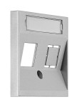 Kryt datové zásuvky 1x RJ45, stříbrný