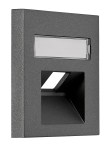 Kryt datové zásuvky 1x RJ45 UAE SFB, popisové pole, antracit