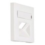 Kryt datové zásuvky 1x RJ45 UAE SFB, popisové pole, bílý