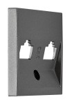 Kryt datové zásuvky 2x RJ45, antracit