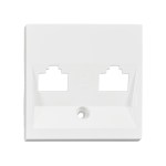 Kryt datové zásuvky 2x RJ45, bílý