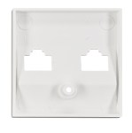 Kryt datové zásuvky 2x RJ45, bílý