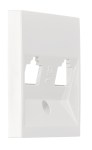 Kryt datové zásuvky 2x RJ45, bílý