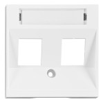 Kryt datové zásuvky 2x RJ45, bílý