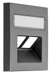 Kryt datové zásuvky 2x RJ45 UAE SFB, popisové pole, antracit