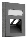 Kryt datové zásuvky 2x RJ45 UAE SFB, popisové pole, antracit
