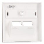 Kryt datové zásuvky 2x RJ45 UAE SFB, popisové pole, bílý