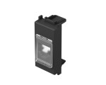 Kryt datové zásuvky s krytkou, 1x RJ45, matná černá