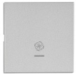 Kryt přístrojů s průhledem, symbol ventilátor, stříbrný