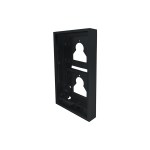 Kryt pro povrch. montáž 2násobný ULTRA 110x1198x35mm, černý