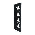 Kryt pro povrch. montáž 4násobný ULTRA 110x380x35mm, černý
