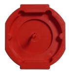 Kryt pro signální krabice, d=70 mm, červený