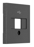 Kryt průchozí USB zásuvky, antracit