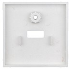 Kryt průchozí USB zásuvky, stříbrný