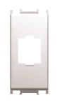 Kryt s otvorem pro keystone USB/HDMI, 1M, bílý