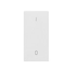 Kryt spínačů a ovladačů, 1M, symbol 1/0, bílý
