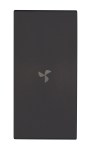 Kryt spínačů a ovladačů, 1M, symbol ventilátor, matná černá
