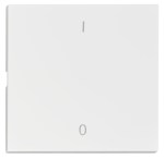 Kryt spínačů a ovladačů, symbol 1/0, bílý