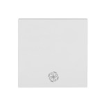 Kryt spínačů a ovladačů, symbol ventilátor, bílý