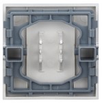 Kryt spínačů a ovladačů, symbol ventilátor, stříbrný